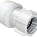 Polyplumb Enhanced 22mmx3/4" Hand Tight Tap Connector White