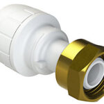 Polyplumb Enhanced 15mmx1/2" Straight Tap Connector White