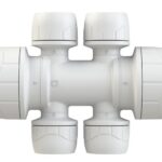 Polyplumb Enhanced 22x10mm 4 Port Double Socket/Spigot White