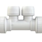 Polyplumb Enhanced 22x15mm 2 Port Socket/Socket White