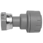 POLYPLUMB straight tap conn 15mm x 1/2"
