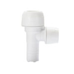 Hep20 KL Branch Reduced Tee Spigot 22x15mm White