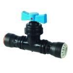 PLASSON 25mm compression ball v/ve (PVC)