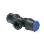 TALBOT female tee 25x25x1/2" MDPE E3043