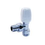 Belmont angle radiator valve 1/2" WH