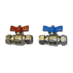 Inta Full Bore Ball Valve 15mm Blue Butterfly Handle