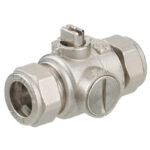 Flow regulator valve 15mm 8 l/min WRAS