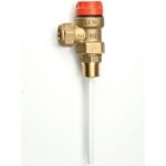 Temperature & Pressure Relief Valve 1/2"M x 15mm 10 Bar