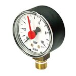 0-6 Bar 50mm Dial Pressure Gauge 1/4" Bottom Entry