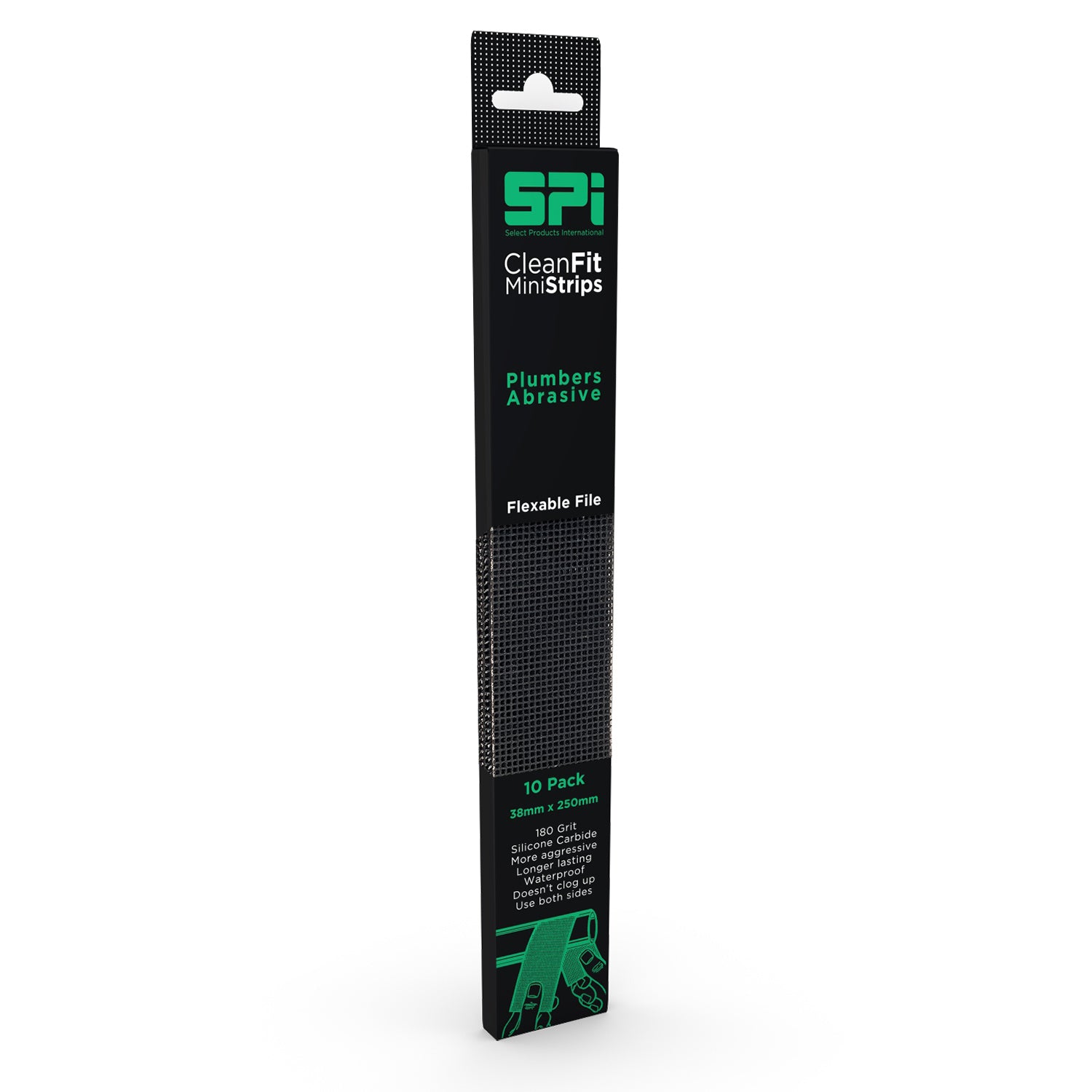 Product image for SKU 70080019 SELECT CleanFit Mini Strips Waterproof Abrasives - Medium - Qty 10 - Image 1