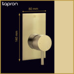 SHOWER VALVE GOLD EFFECT SINGLE LEVER THERMOSTATIC TRADITIONAL STYLE