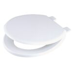 CELMAC Emerald WC Seat White Std Close Plastic Bottom Fix Hinges