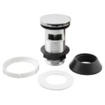 1.1/4" u/s basin waste pl/plug b/ch & st