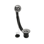 S/S plastic 1 1/2" bath waste & o/flow