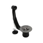 S/S plastic 1 1/2" sink waste & o/flow