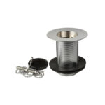Belfast Style Sink Waste & Poly Plug Chain & Stay - Slotted