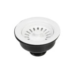 1 1/2" Basket strainer waste - white plastic