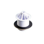 Plastic urinal waste 1.1/4" with 21/2" flange backnut fixing