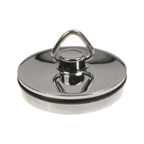 82075555-1.jpg Bath/sink plug & chain - chrome 1.3/4" - Image 1
