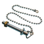 Basin chain & stay 12" chrome