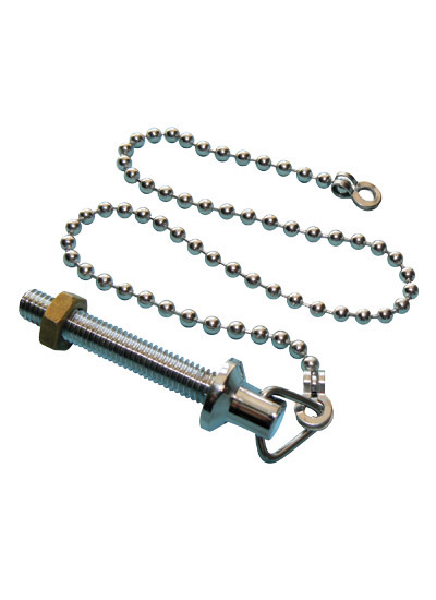 82075565-1.jpg Basin chain & stay 12" chrome - Image 1