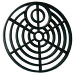 Plastic drain grid round 6"