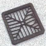 Plastic drain grid 6" x 6"