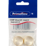 (1 = PK 2) PrimaPack COMP Brass Olive 3/4" Imperial