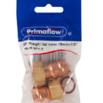 (1 = PK 2) PS SR Straight tap conn 15mmx1/2"