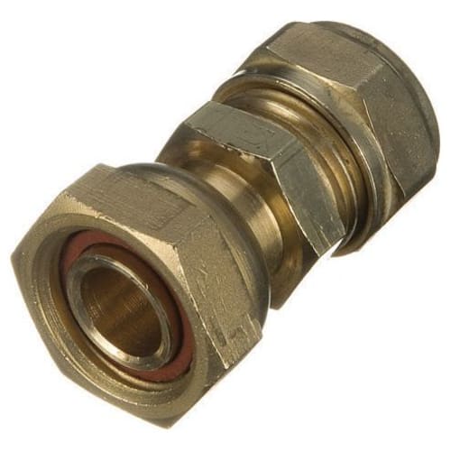 Product image for SKU 90002179 PrimaPack SR Straight Tap Connector 15mm x 3/4" (Pk2) - Image 1