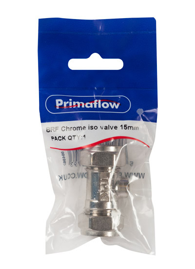 90006070-1.jpg PrimaPack Chrome Isolating Valve 15mm - WRAS - Image 1