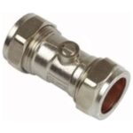 PrimaPack Chrome Full Bore Isolating Valve 15mm - WRAS