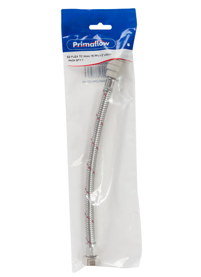 90006351-1.jpg PrimaPack Flexible Tap Connector 15mm Pushfit x 1/2" x 300mm - Image 1