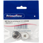 PrimaPack Rad airvent+plug set 1/2" CHROME