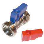 PrimaPack Washing Machine Valve - straight 15mm x 3/4"