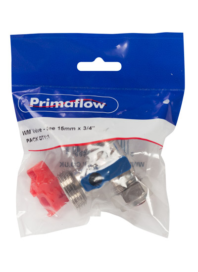 90007015-1.jpg PrimaPack Washing Machine Valve - Tee 15mm x 3/4" - Image 1
