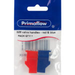 PrimaPack Washing Machine valve handles - 1 x red & 1 x blue