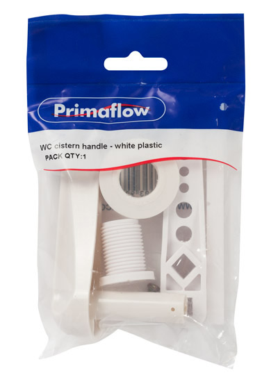 90009219-1.jpg PrimaPack WC cistern handle - white plastic - Image 1
