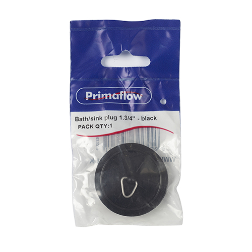90009813-1.jpg PrimaPack Bath/sink plug 1.3/4" - black - Image 1