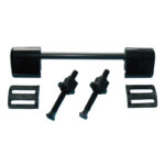 PrimaPack Toilet Seat Fittings with rod - BLACK