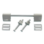 PrimaPack Toilet Seat Fittings with rod - WHITE