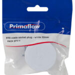 PS P/fit waste socket plug - white 32mm