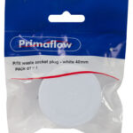 PS P/fit waste socket plug - white 40mm