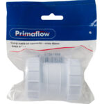 PS Comp waste str connector - white 40mm