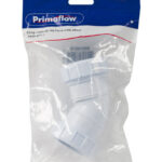 PS Comp waste 45 deg bend white 40mm