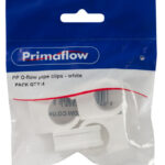 (1 = PK 4) PS PP O-flow pipe clips - white