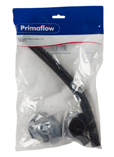 90016521-1.jpg PrimaPack Plastic Vanity Combined Waste & Overflow 1.1/4" - Image 1