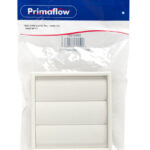 PS Wall outlet gravity flap - white rnd