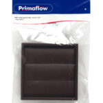 PS Wall outlet gravity flap - brown rnd