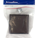 PS Wall outlet cowled - brown round